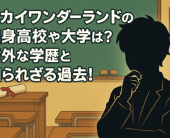ムカイワンダーランドの出身高校や大学は？意外な学歴と知られざる過去！