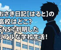 おさき日記【はると】の高校はどこ？SNSで判明したリアルな学校生活！