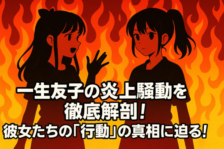 一生友子の炎上騒動を徹底解剖！彼女たちの「行動」の真相に迫る！