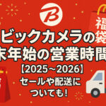 <span class="title">ビックカメラの年末年始の営業時間は？【2025-2026】セールや配送についても！</span>