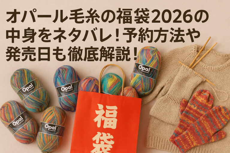 オパール毛糸の福袋2026の中身をネタバレ！予約方法や発売日も徹底解説！