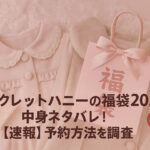 <span class="title">シークレットハニーの福袋2026の中身ネタバレ！【速報】予約方法を調査！</span>