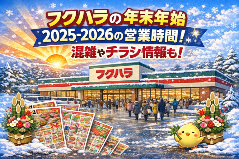 フクハラの年末年始2025-2026の営業時間！混雑やチラシ情報も！
